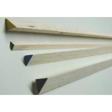 Abachi-Dreikantleiste --  15 x 15 mm