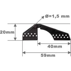 Landeklappen-Scharnier -- 59 mm