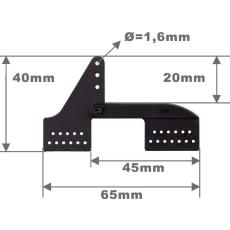 Landeklappen-Scharnier + Anl.-- 65 mm