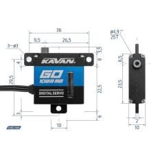 GO-1023MG (0.09s/60°, 7.0kg.cm)